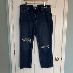 Abercrombie & Fitch the Ankle Straight ultra high rise Curve Love jeans